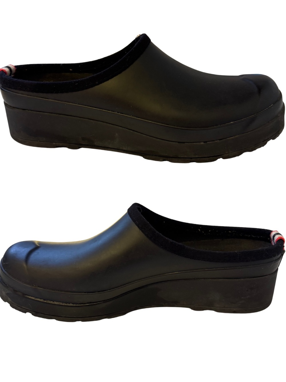 Hunter Play Clog Black Waterproof Rubber Garden Shoes Women’s US 10 EU 42 - Picture 5 of 10